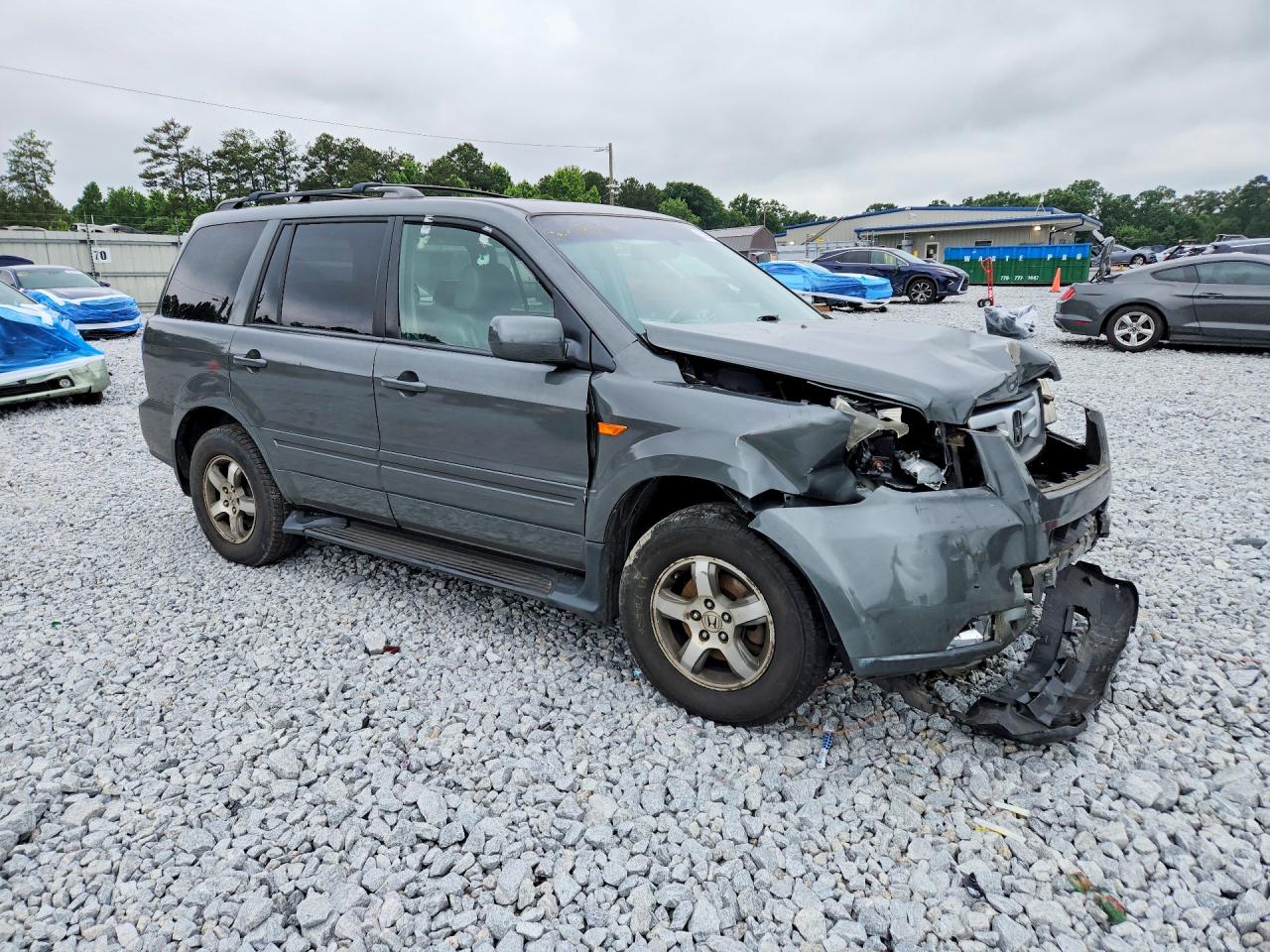 2008 Honda Pilot Exl Gray vin: 5FNYF18518B001579