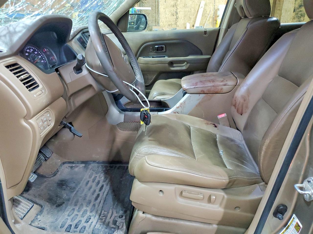 2008 Honda Pilot Exl Tan vin: 5FNYF18518B052404