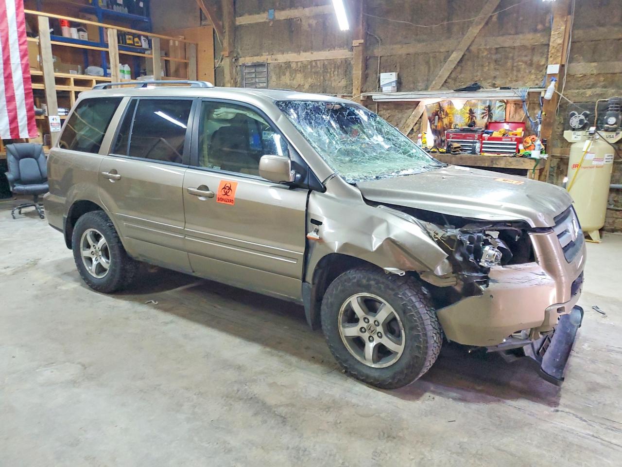 2008 Honda Pilot Exl Tan vin: 5FNYF18518B052404