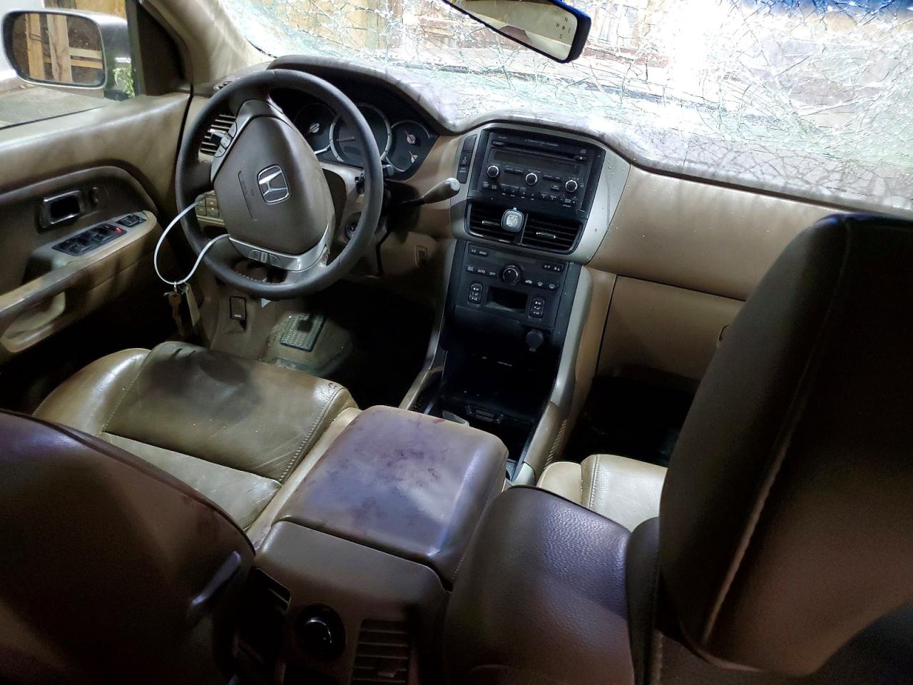 2008 Honda Pilot Exl Tan vin: 5FNYF18518B052404