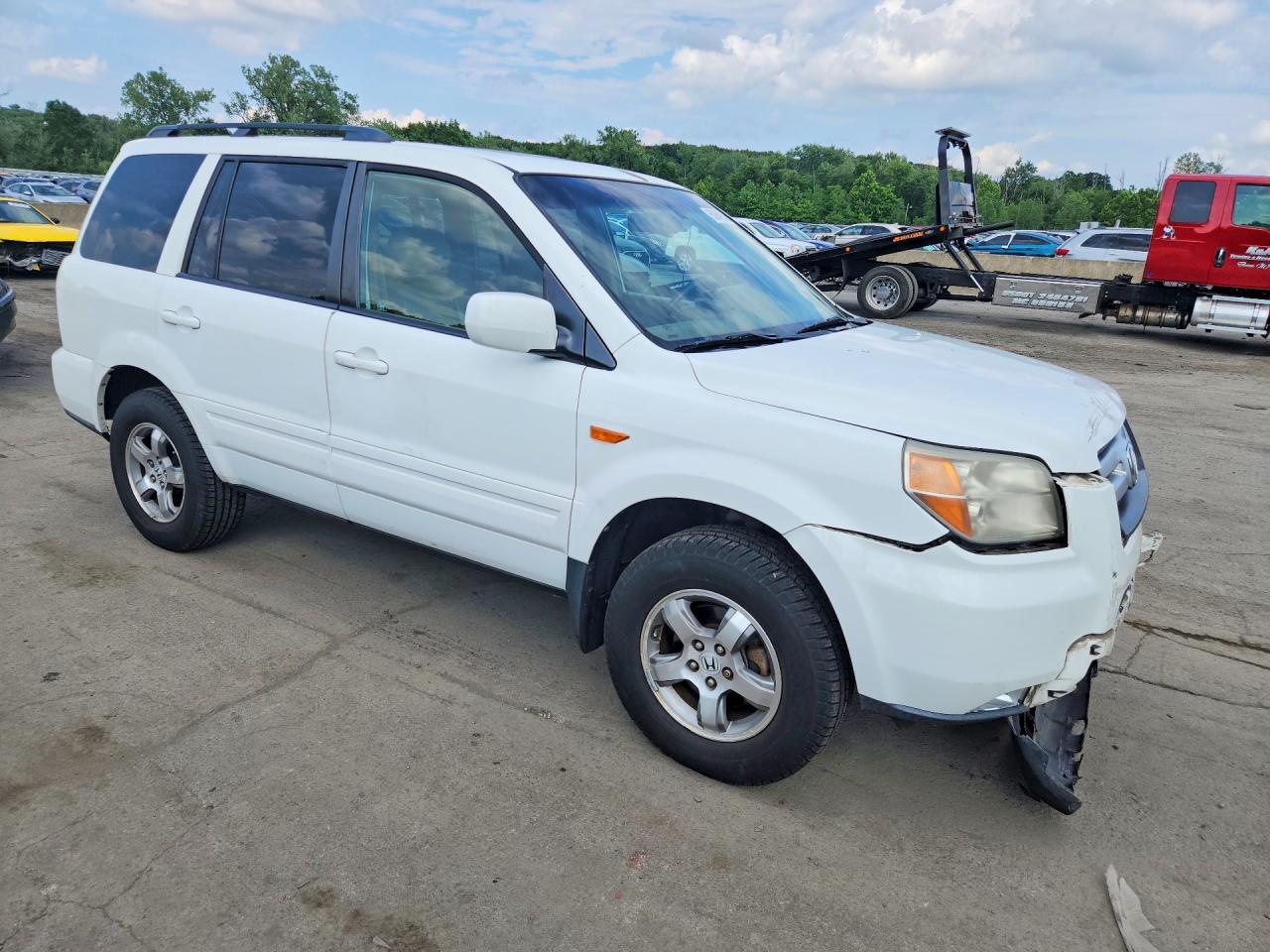 2008 Honda Pilot Exl Белый vin: 5FNYF18518B055819