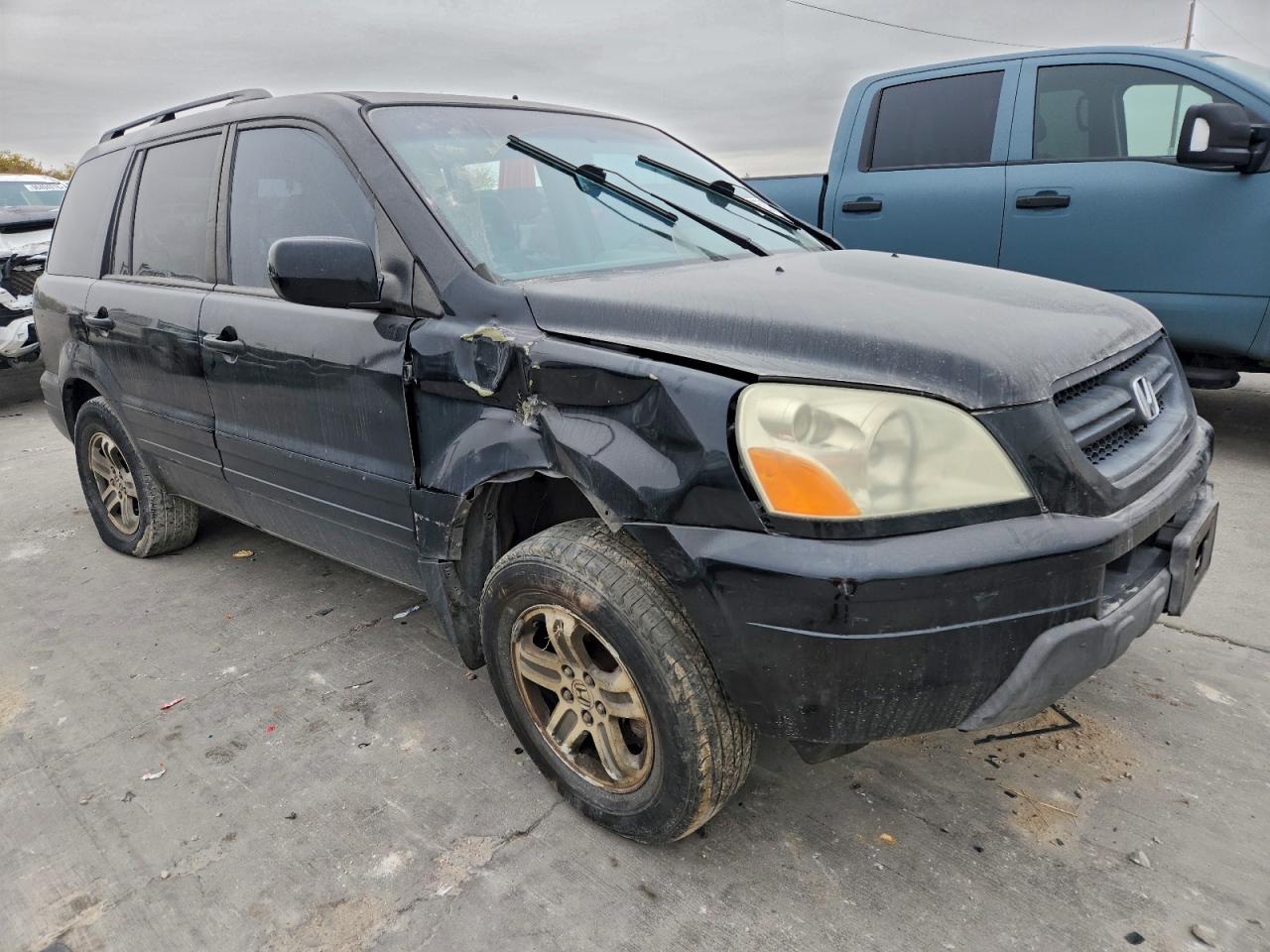 2004 Honda Pilot Exl Black vin: 5FNYF18524B005022