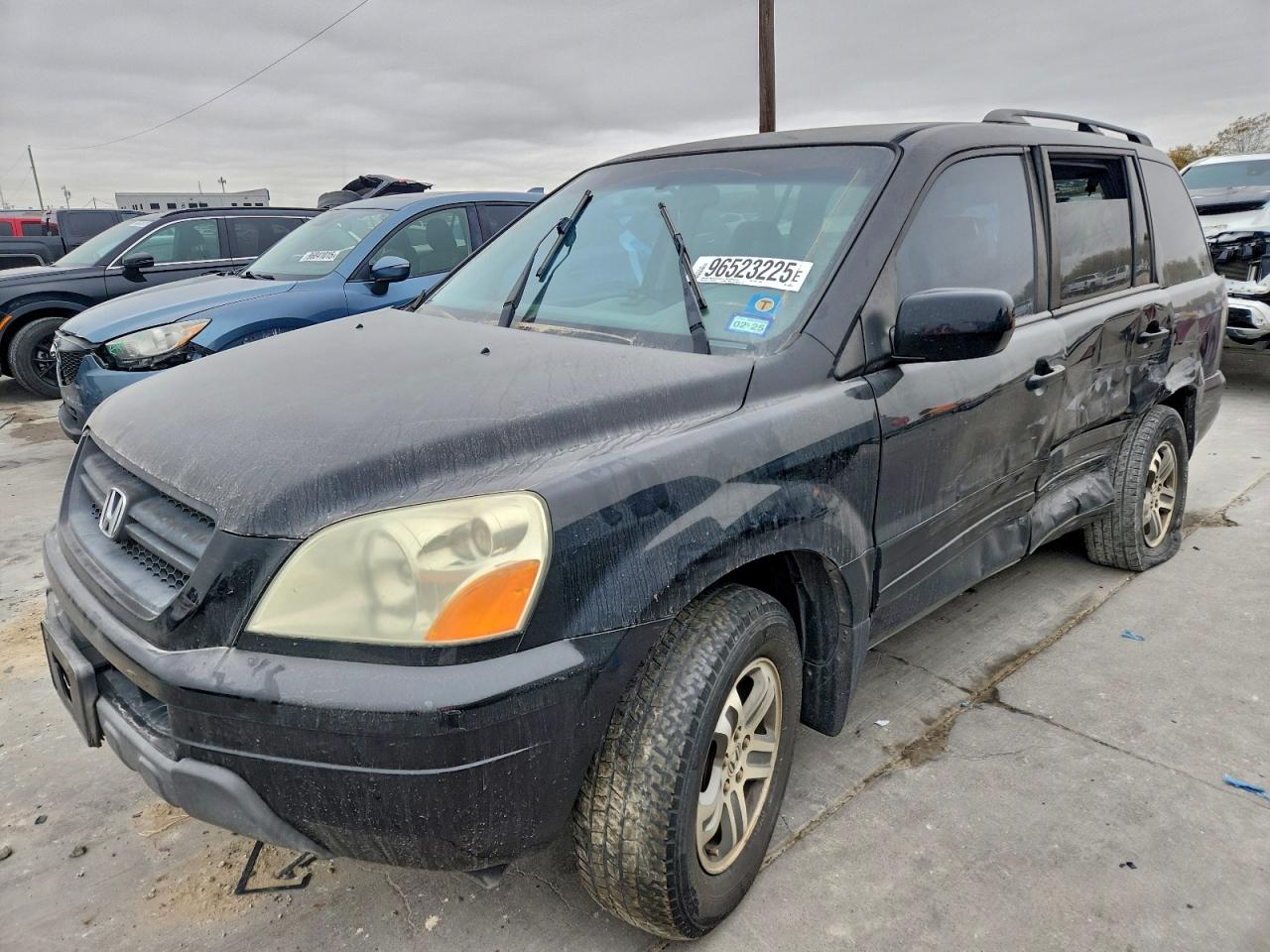 2004 Honda Pilot Exl Black vin: 5FNYF18524B005022