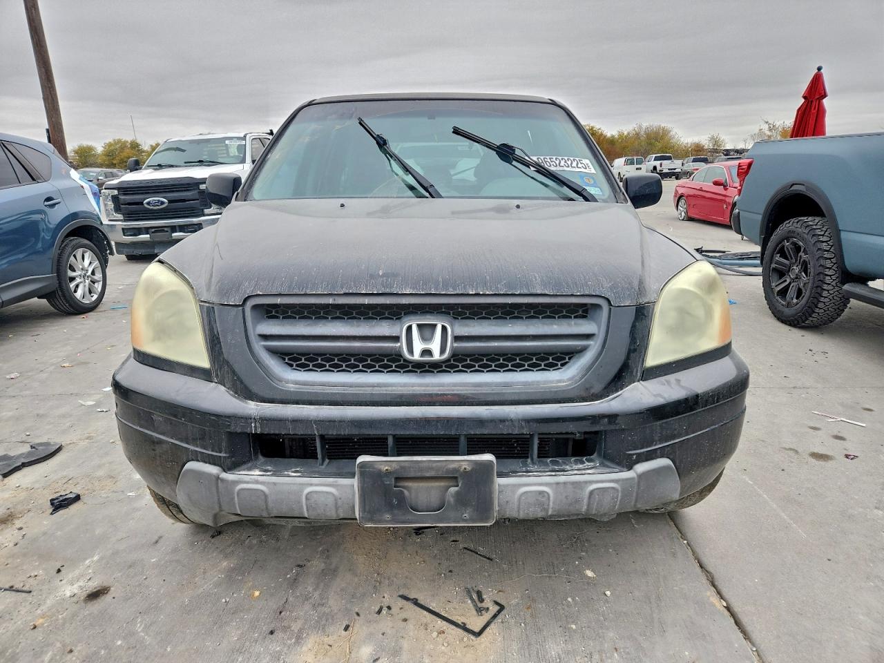 2004 Honda Pilot Exl Black vin: 5FNYF18524B005022