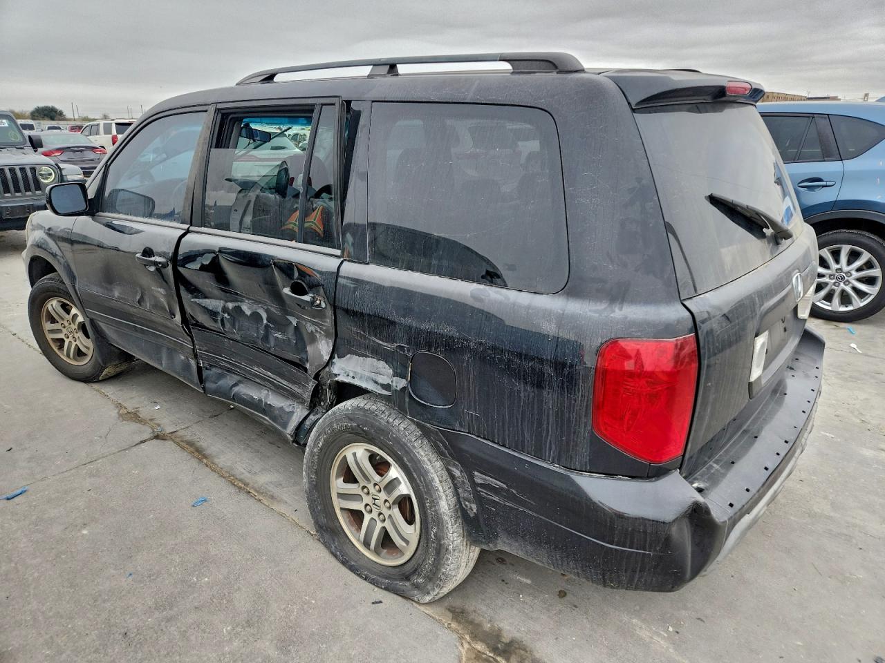 2004 Honda Pilot Exl Black vin: 5FNYF18524B005022