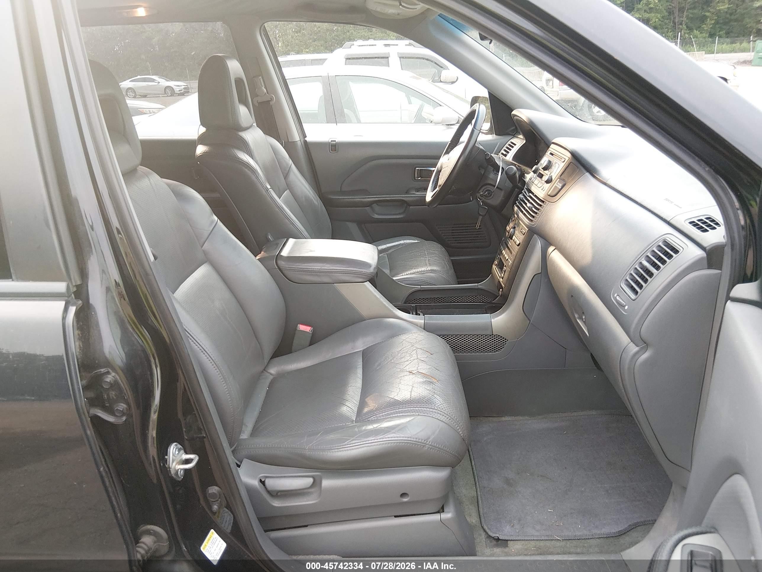 2005 Honda Pilot Ex-l Black vin: 5FNYF18525B006561