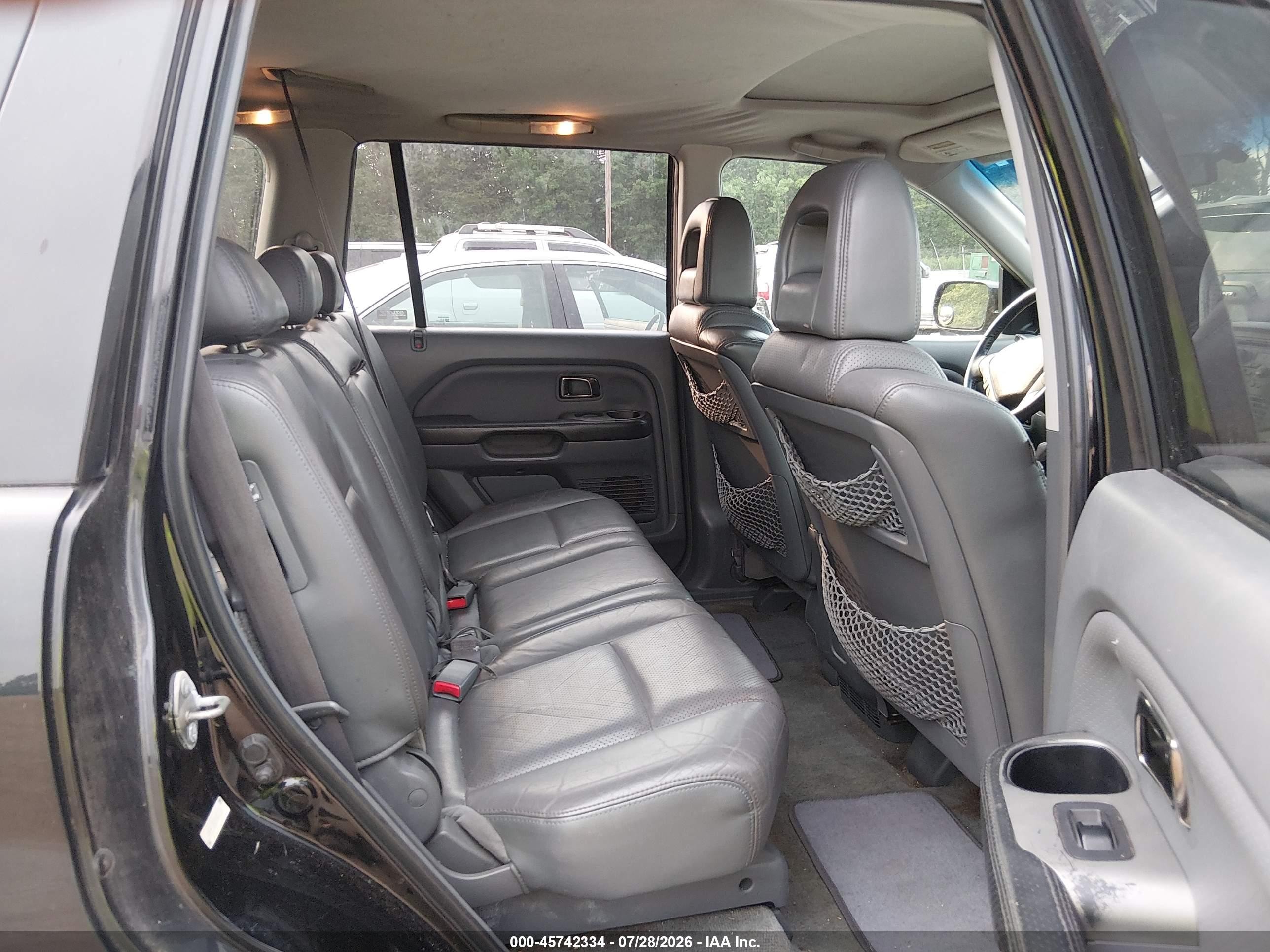 2005 Honda Pilot Ex-l Black vin: 5FNYF18525B006561