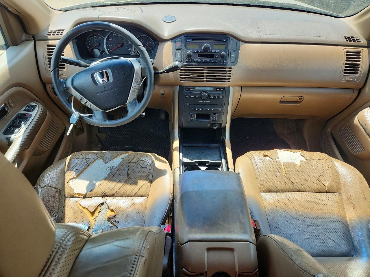 2005 Honda Pilot Exl Gold vin: 5FNYF18525B056490