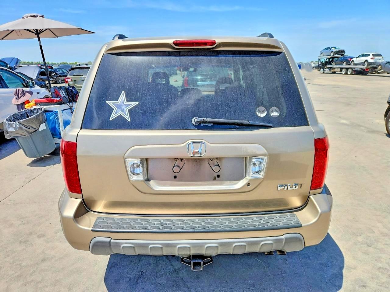 2005 Honda Pilot Exl Gold vin: 5FNYF18525B056490
