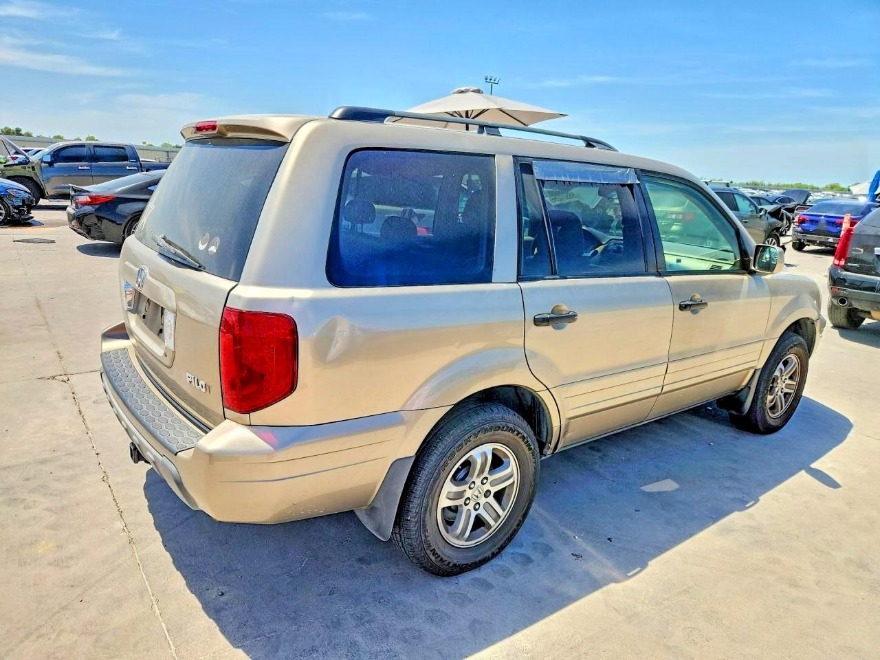 2005 Honda Pilot Exl Gold vin: 5FNYF18525B056490