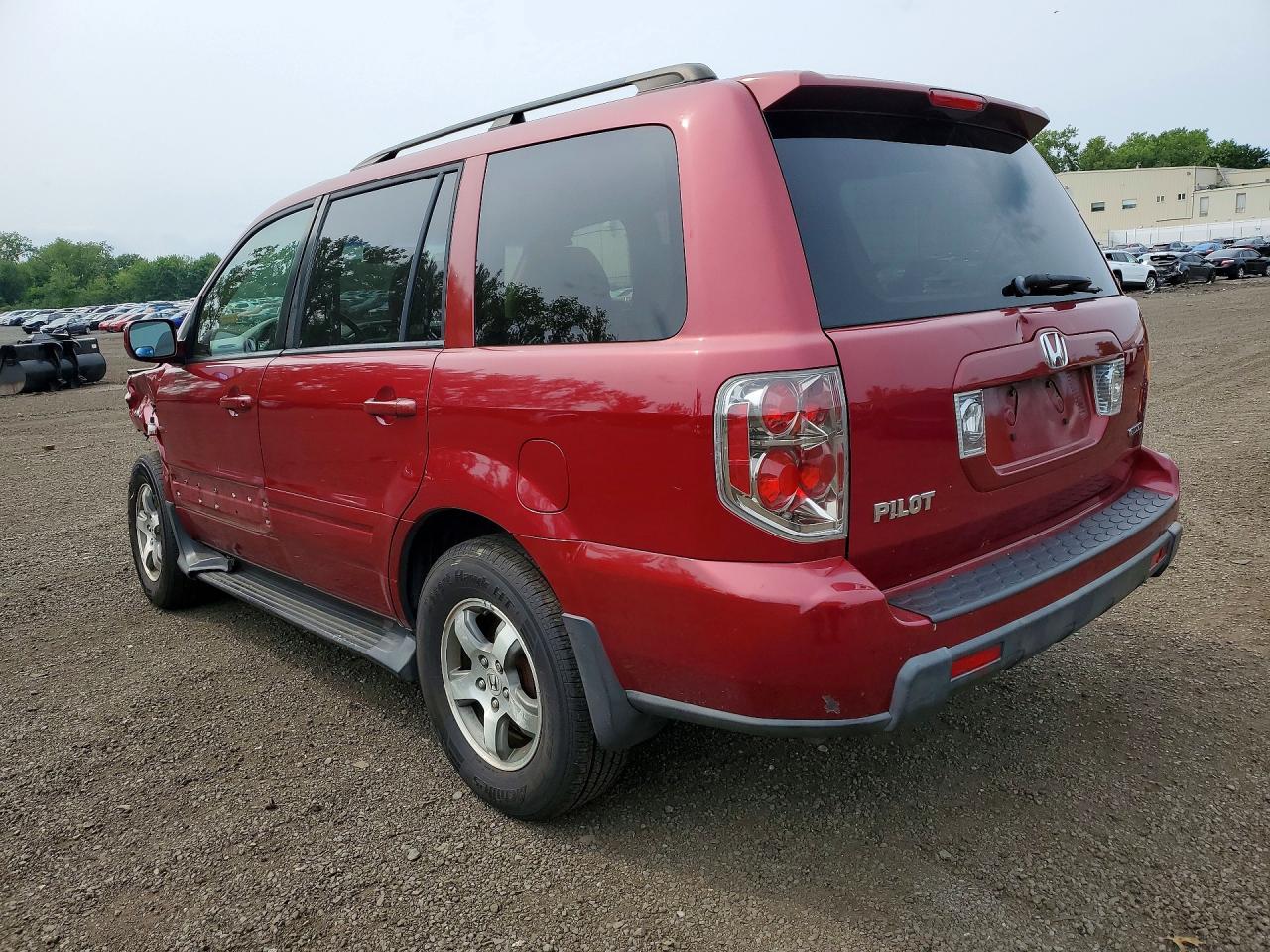 2006 Honda Pilot Ex Red vin: 5FNYF18526B023085