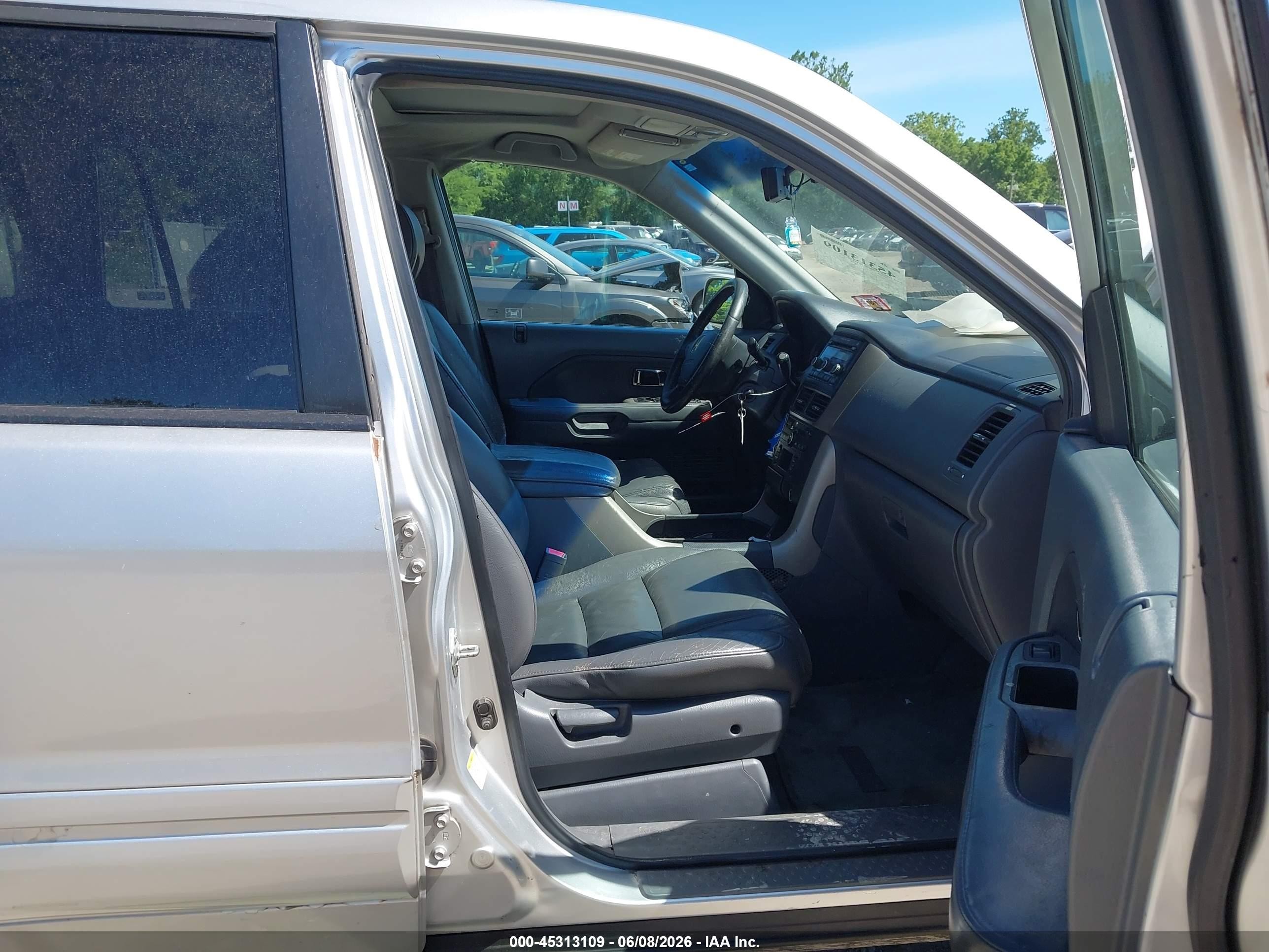 2007 Honda Pilot Ex-l Silver vin: 5FNYF18527B023346