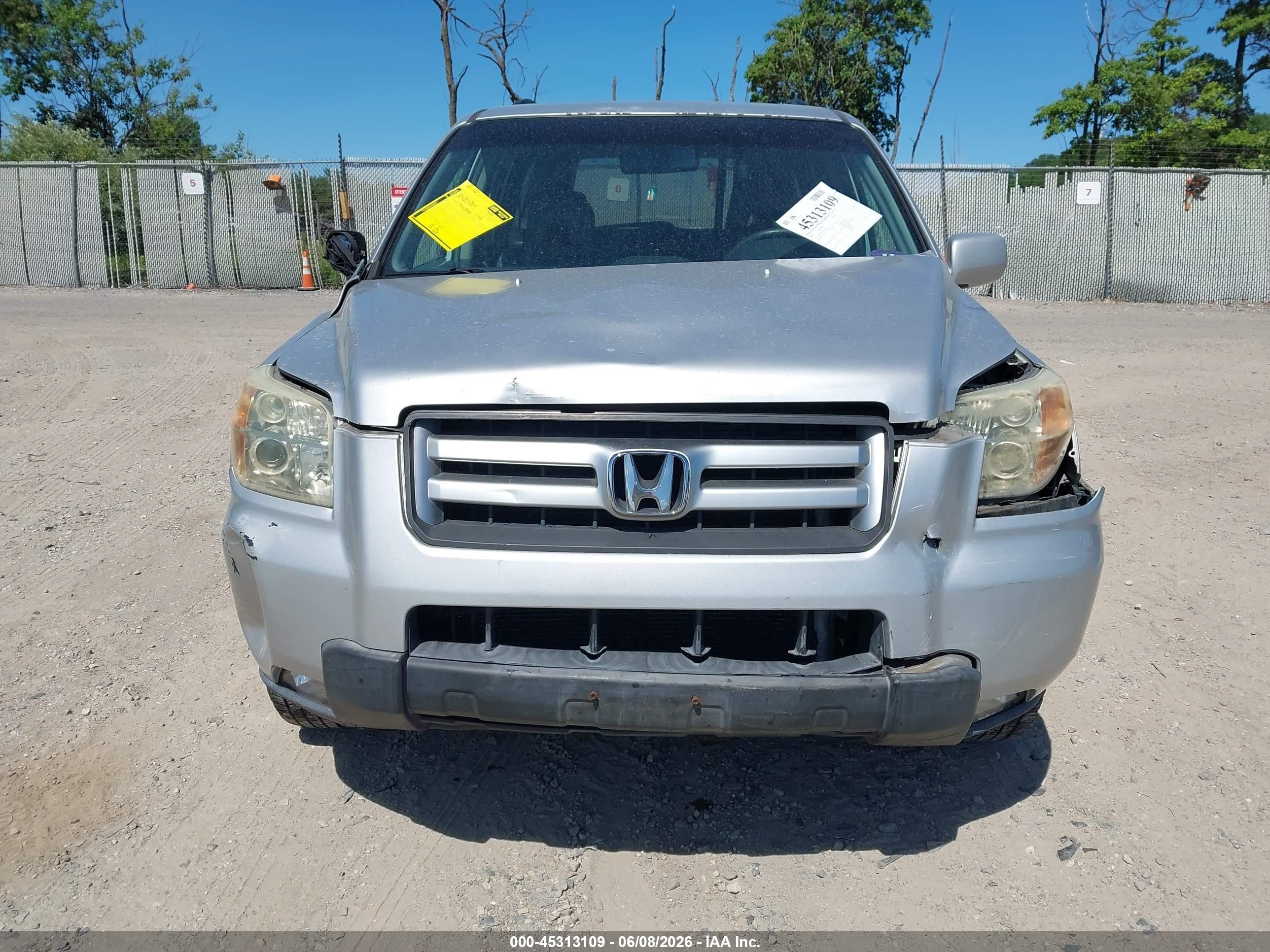 2007 Honda Pilot Ex-l Silver vin: 5FNYF18527B023346