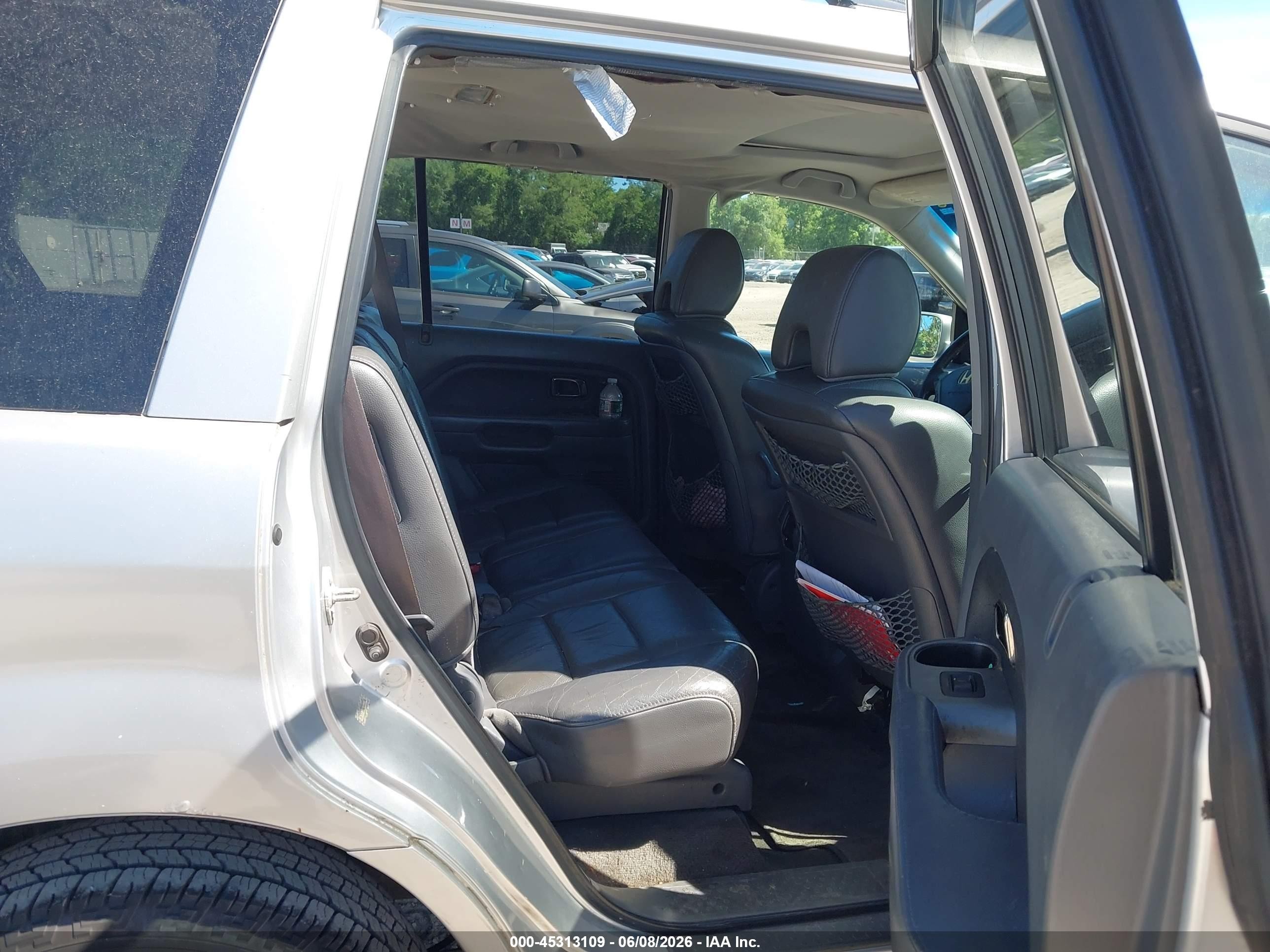 2007 Honda Pilot Ex-l Silver vin: 5FNYF18527B023346