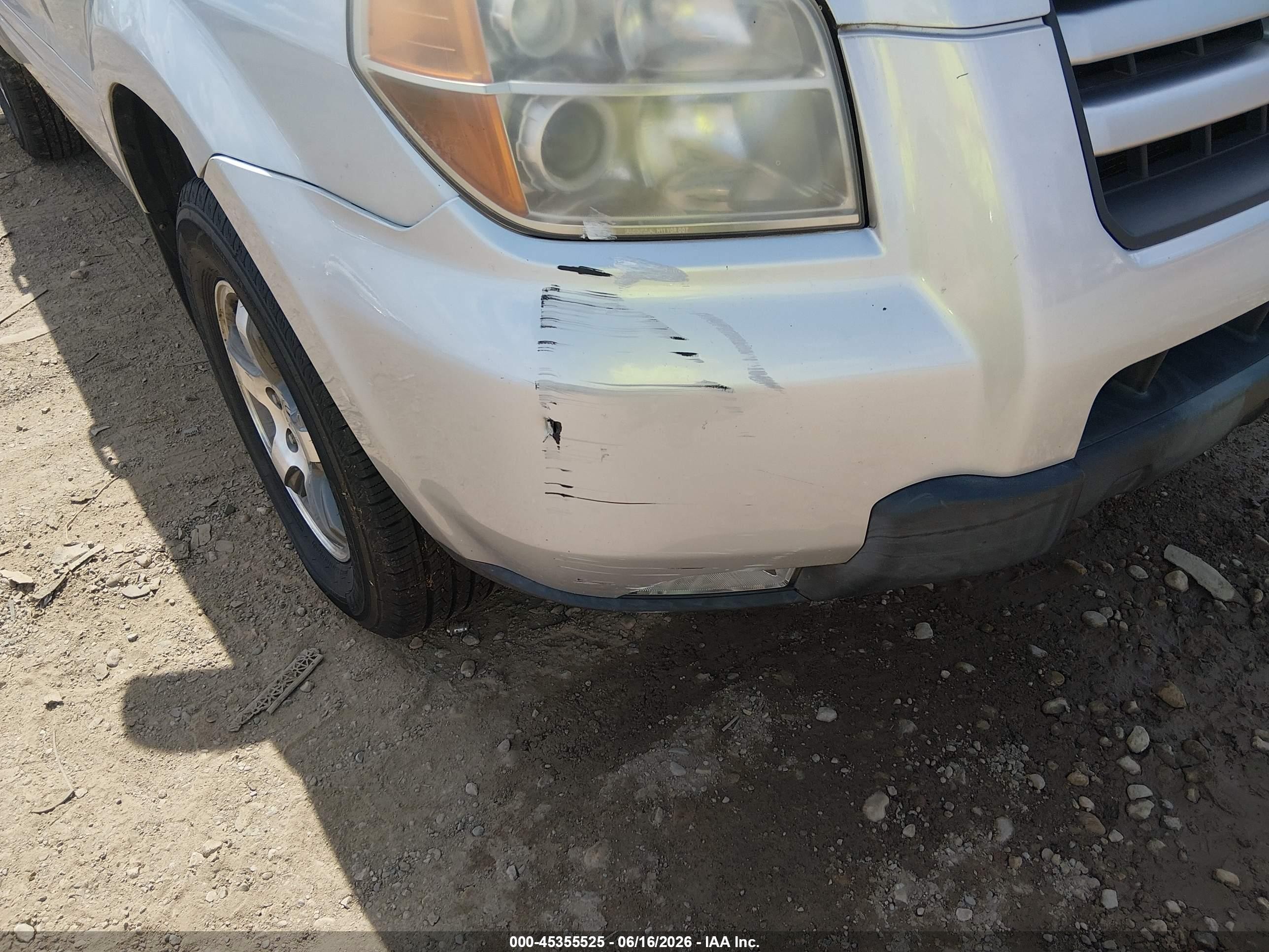2008 Honda Pilot Ex-l Silver vin: 5FNYF18528B010355