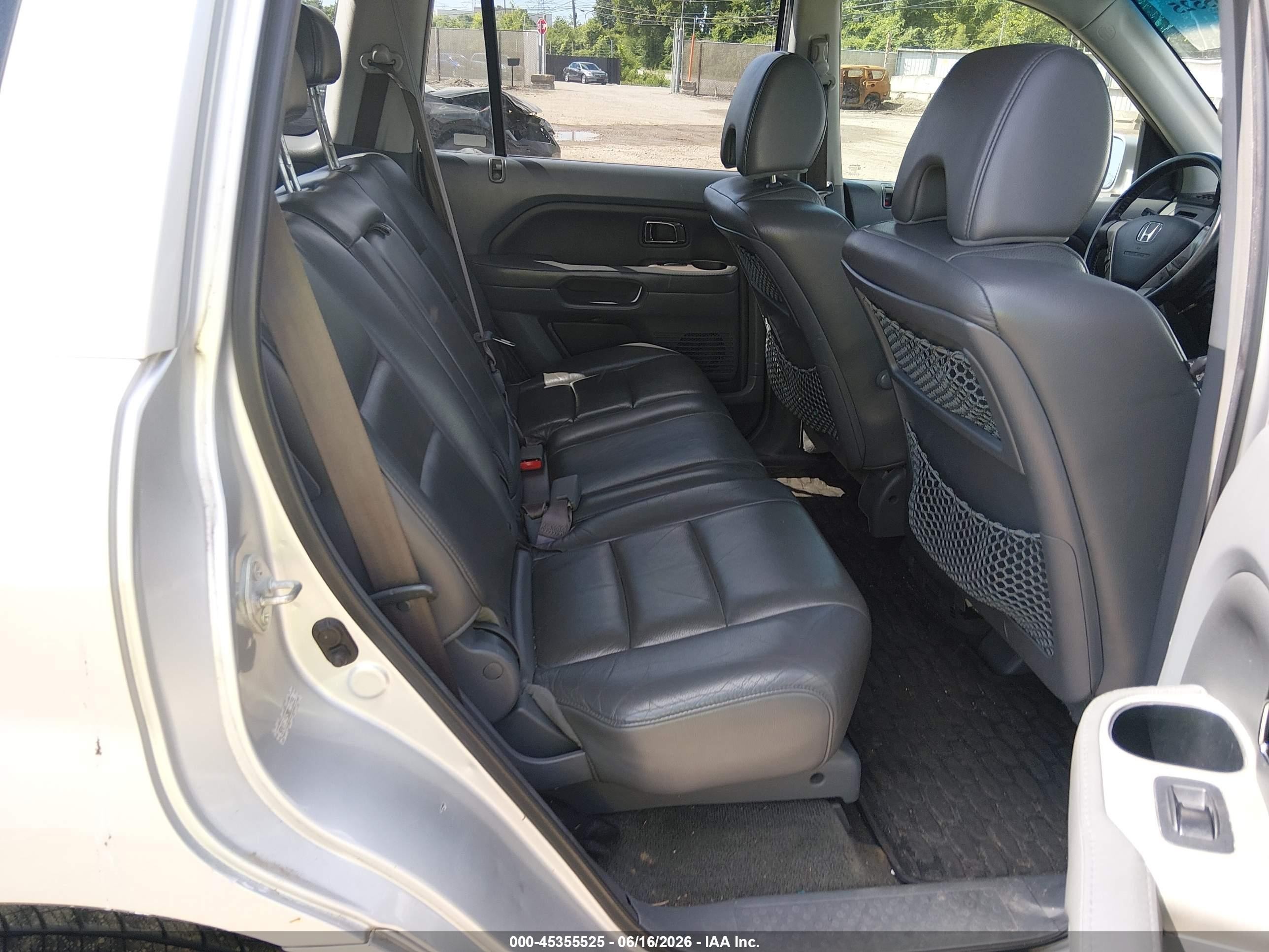 2008 Honda Pilot Ex-l Silver vin: 5FNYF18528B010355