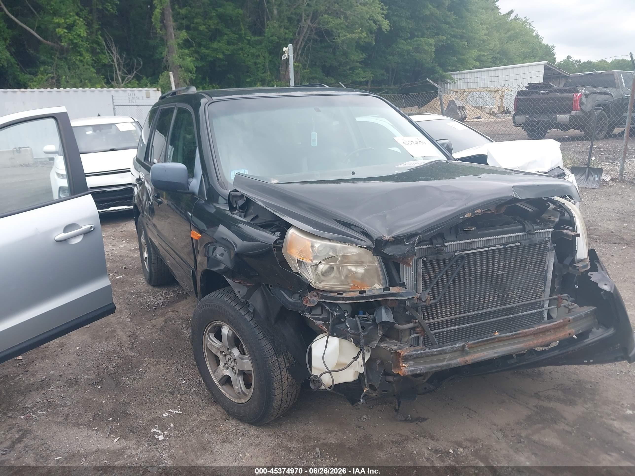 2008 Honda Pilot Ex-l Black vin: 5FNYF18528B021579