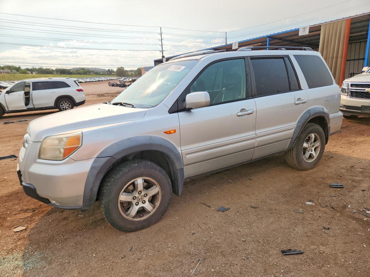 2008 Honda Pilot Exl Silver vin: 5FNYF18528B044053