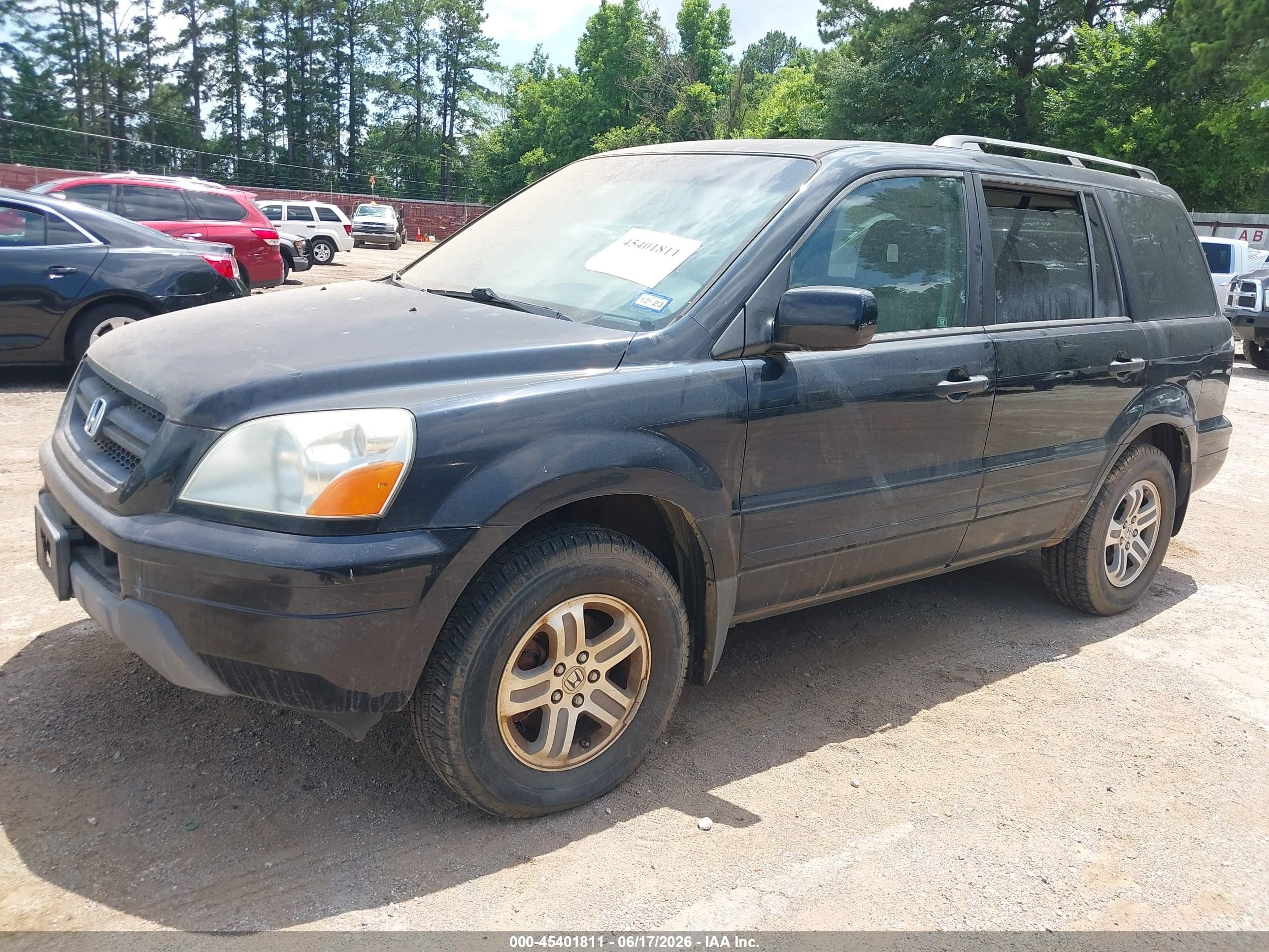 2005 Honda Pilot Ex-l Черный vin: 5FNYF18535B059477
