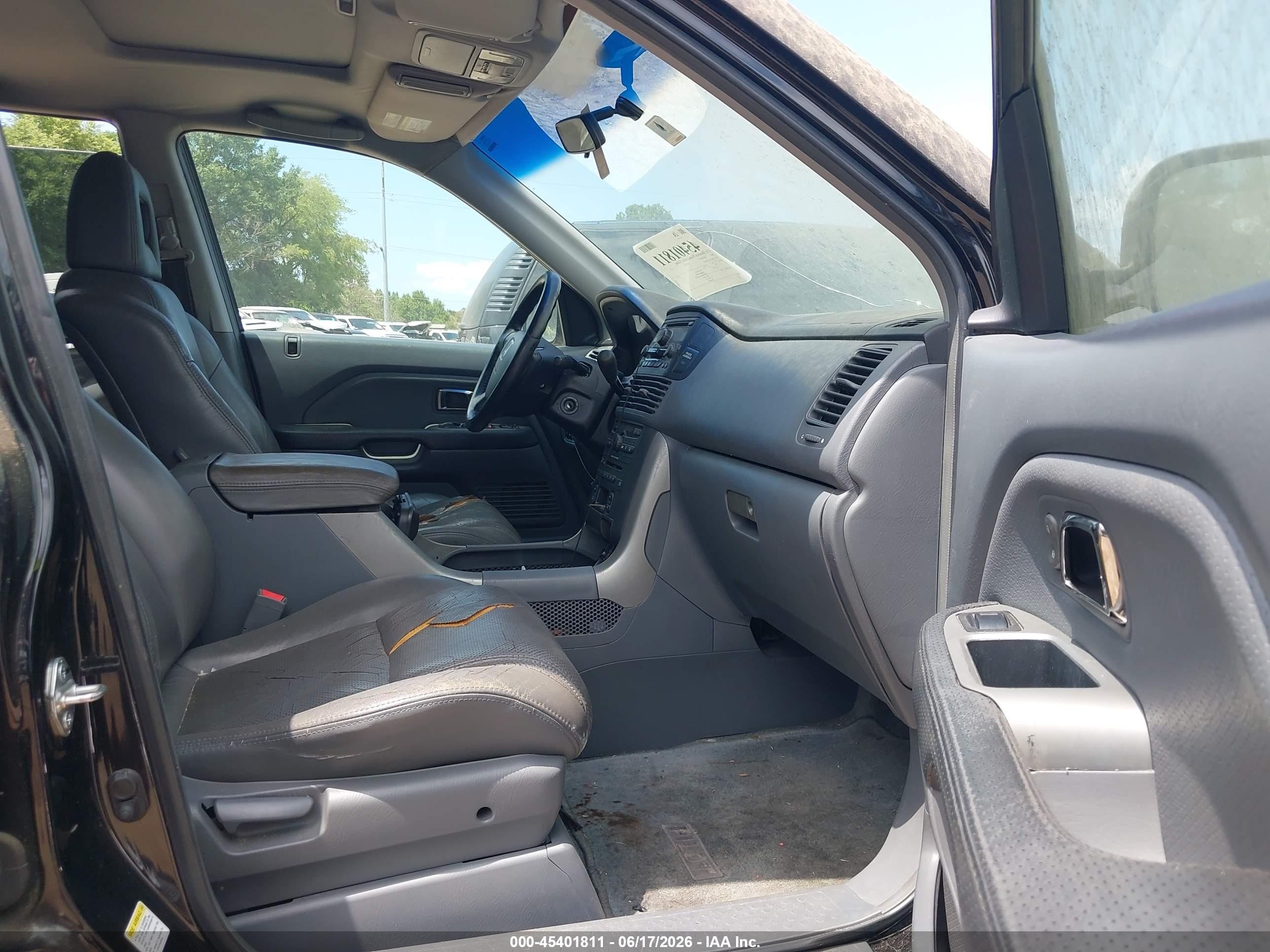 2005 Honda Pilot Ex-l Черный vin: 5FNYF18535B059477
