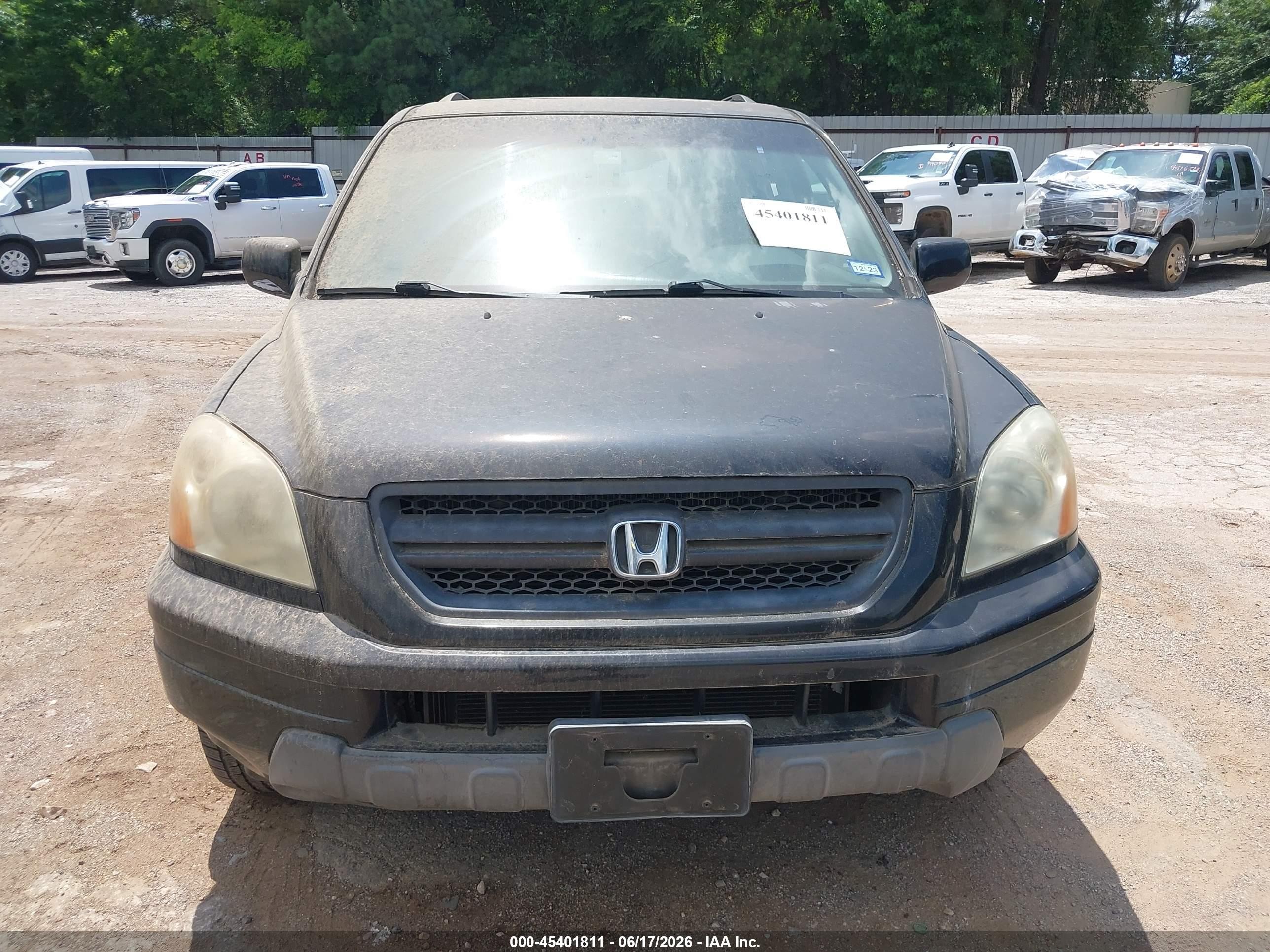 2005 Honda Pilot Ex-l Черный vin: 5FNYF18535B059477