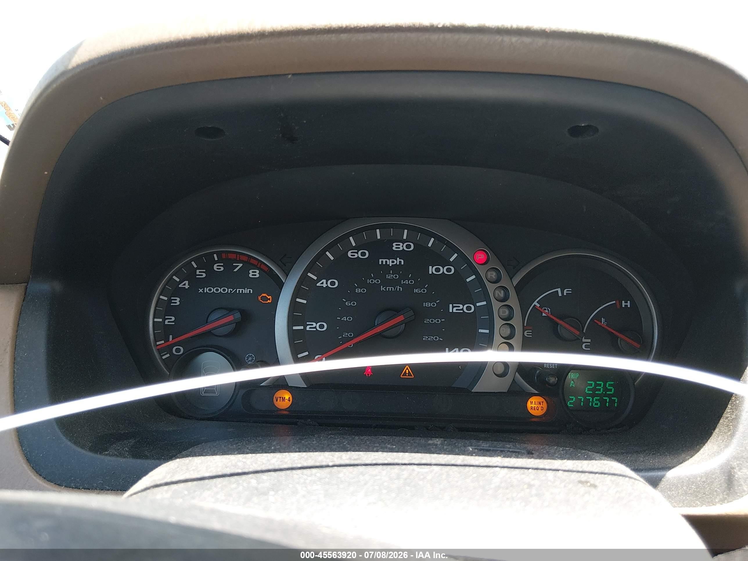 2005 Honda Pilot Ex-l Gold vin: 5FNYF18535B067854