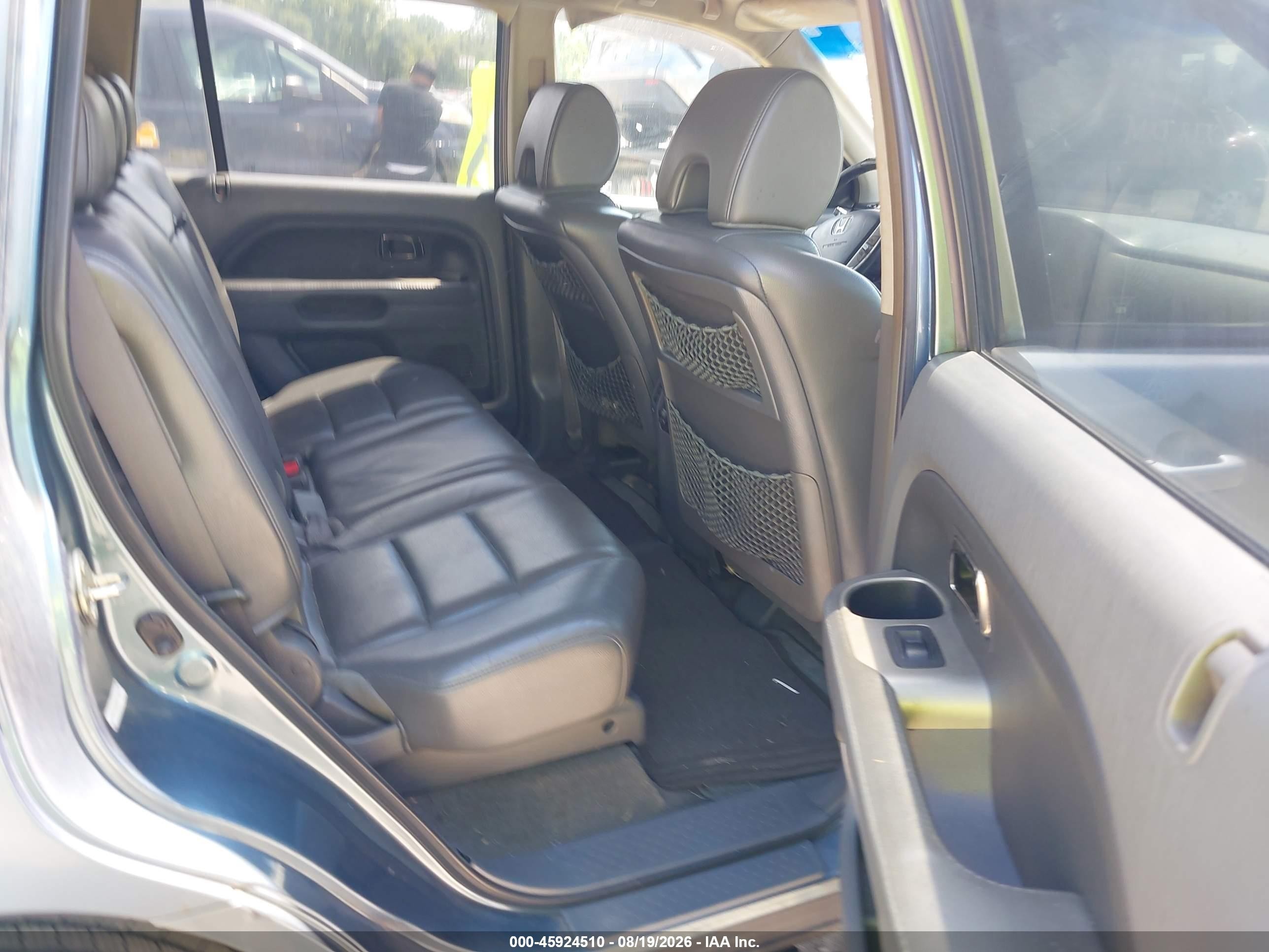 2006 Honda Pilot Ex-l Blue vin: 5FNYF18536B021202