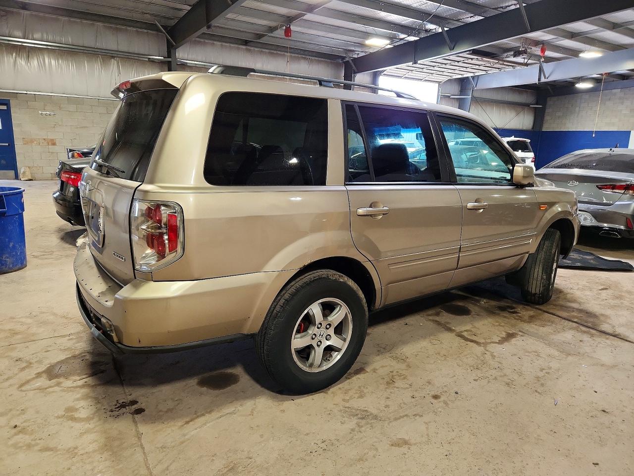2007 Honda Pilot Exl Gold vin: 5FNYF18537B013439