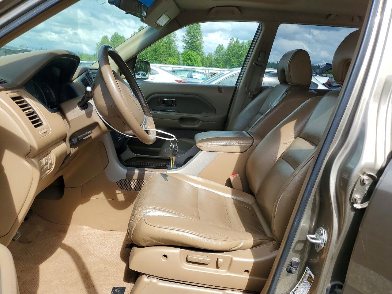 2008 Honda Pilot Exl Tan vin: 5FNYF18538B021655
