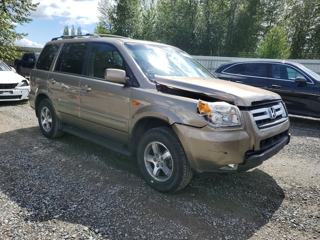 2008 Honda Pilot Exl Tan vin: 5FNYF18538B021655