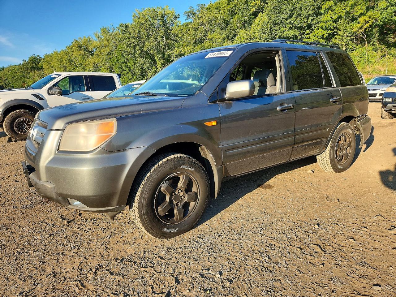 2008 Honda Pilot Exl Gray vin: 5FNYF18538B036950