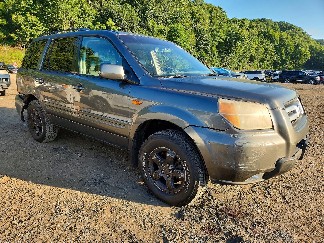 2008 Honda Pilot Exl Gray vin: 5FNYF18538B036950