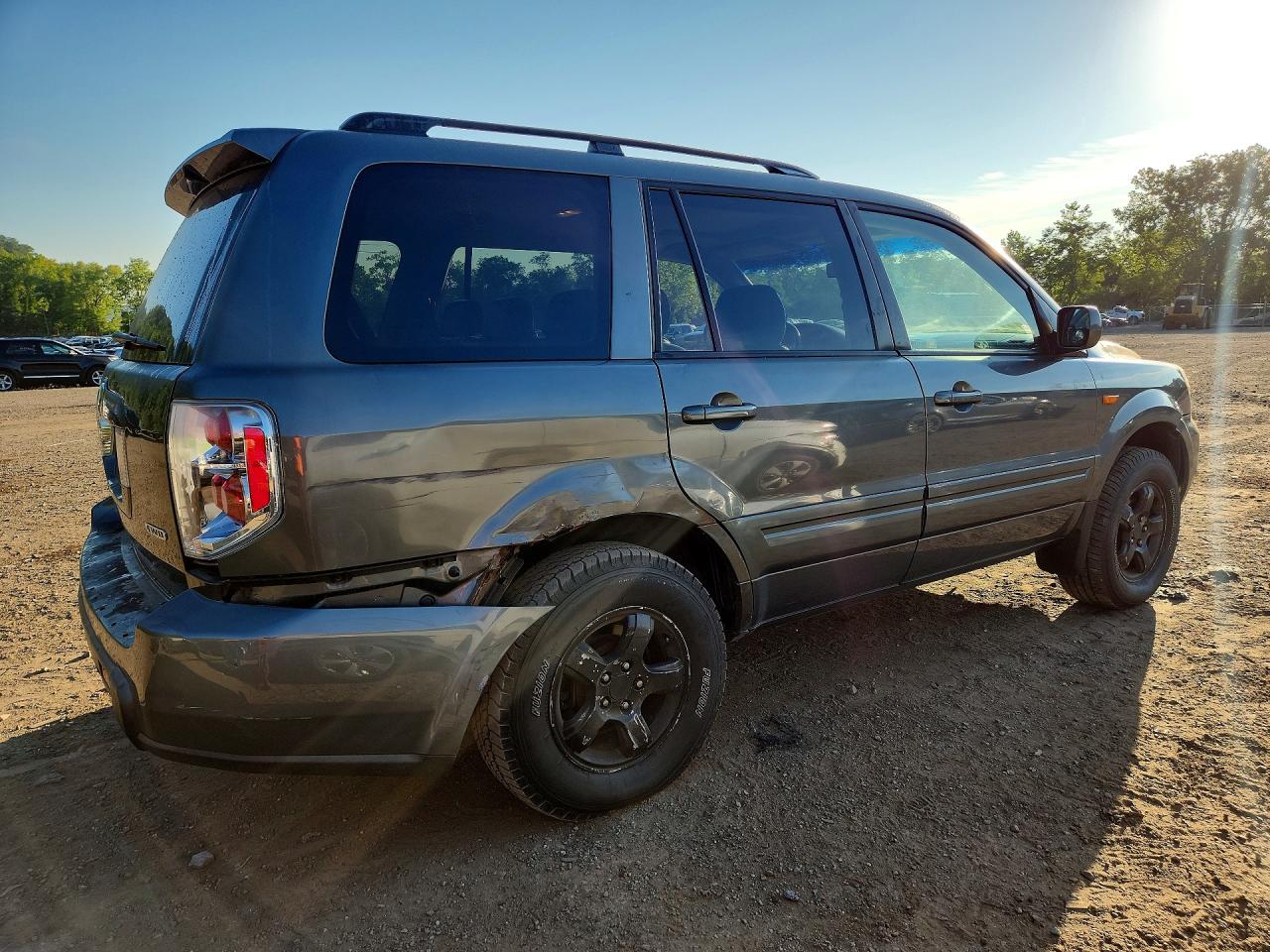 2008 Honda Pilot Exl Gray vin: 5FNYF18538B036950