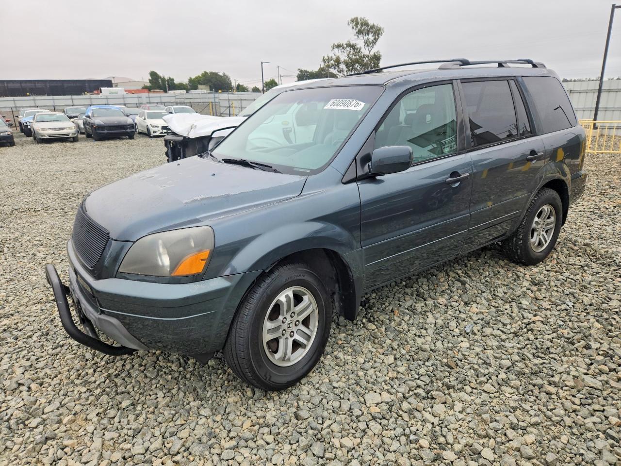 2005 Honda Pilot Exl Gray vin: 5FNYF18545B033468