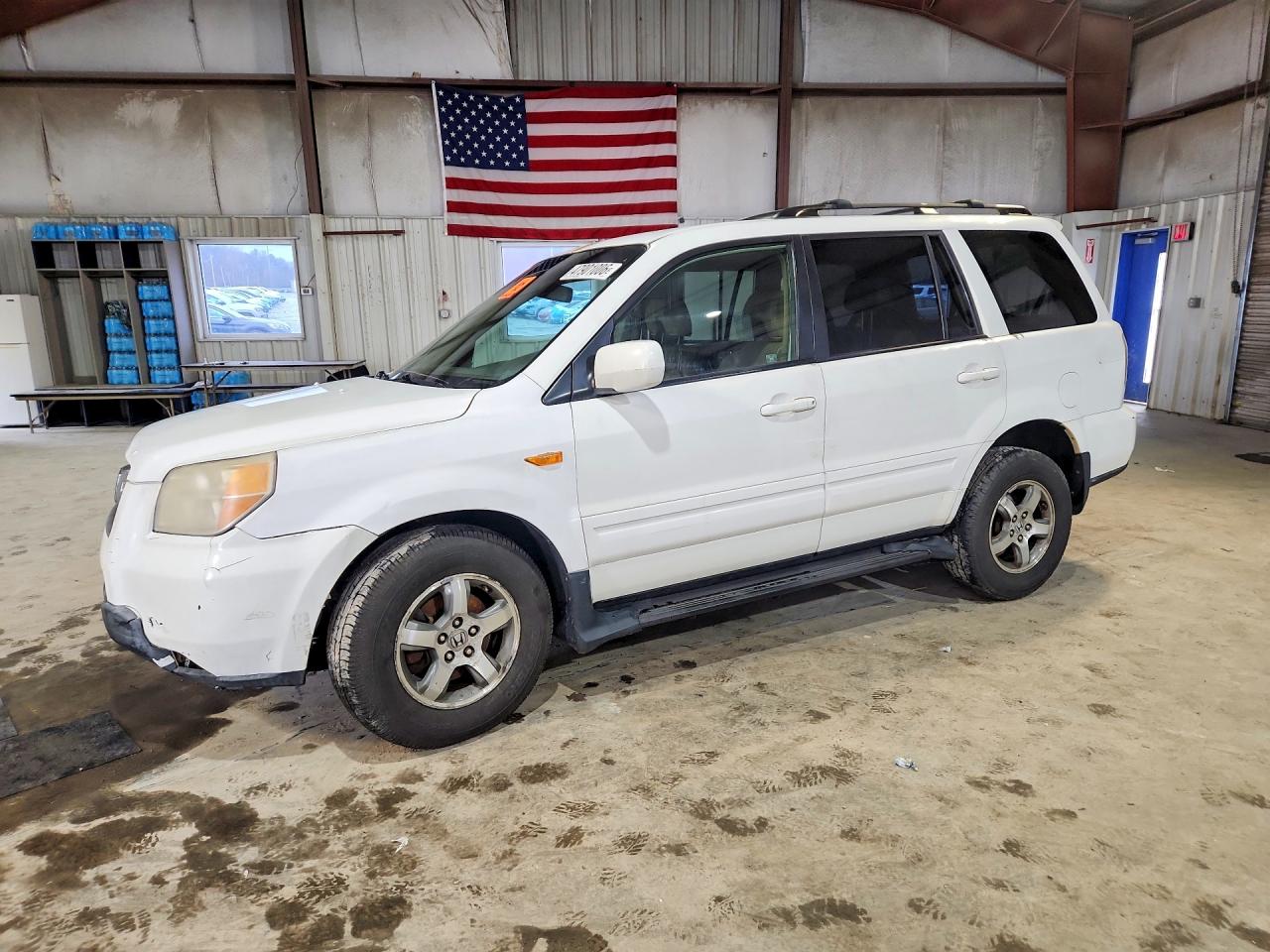 2008 Honda Pilot Exl White vin: 5FNYF18548B023530