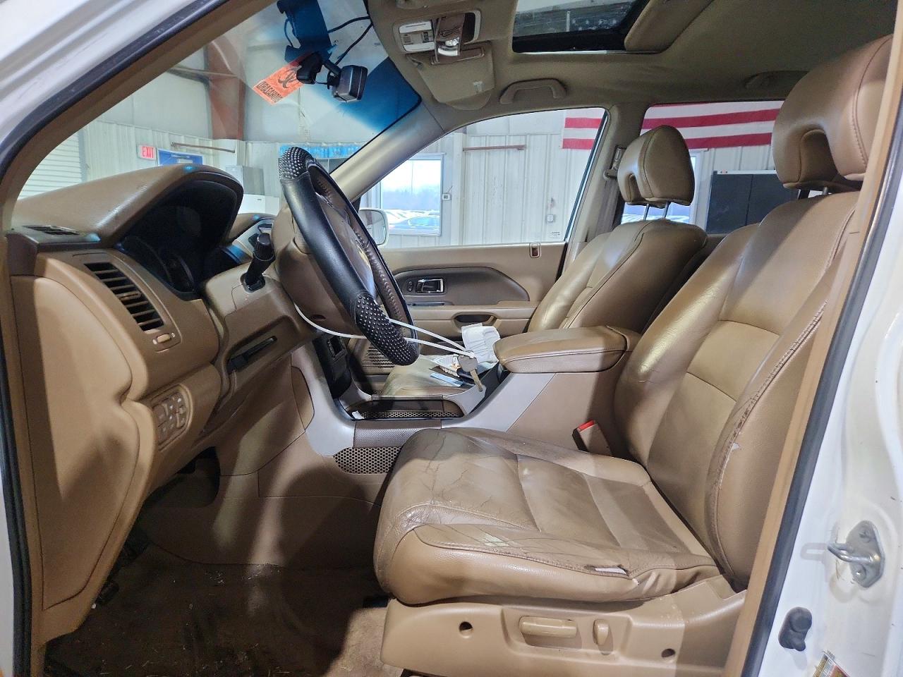 2008 Honda Pilot Exl White vin: 5FNYF18548B023530