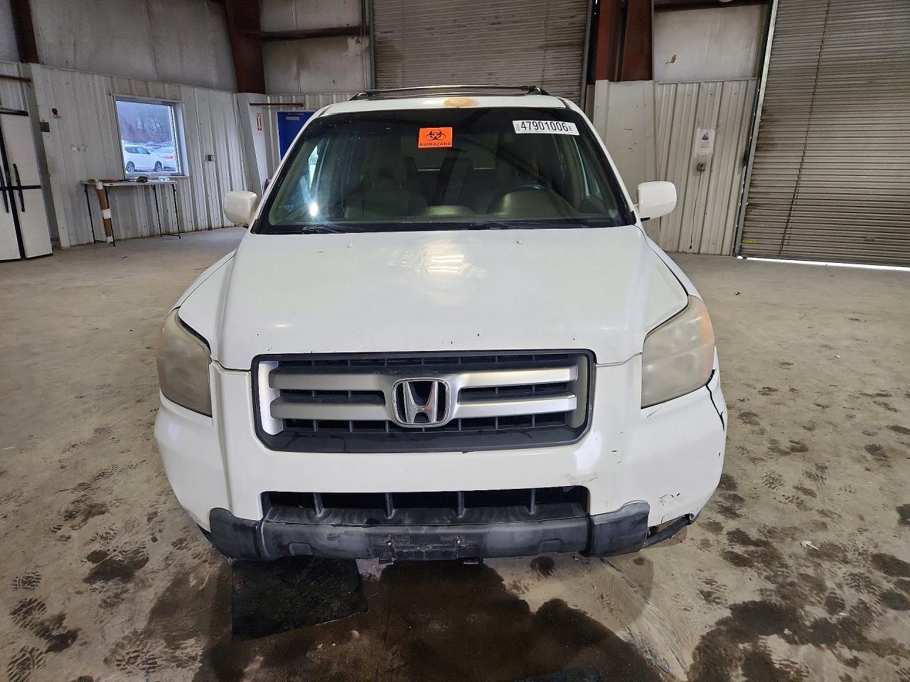 2008 Honda Pilot Exl White vin: 5FNYF18548B023530