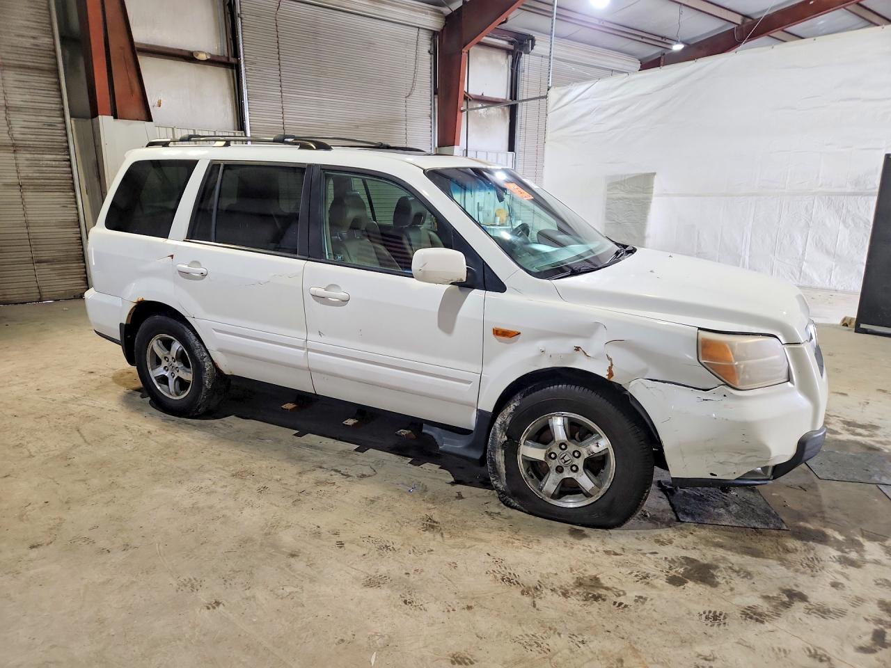 2008 Honda Pilot Exl White vin: 5FNYF18548B023530