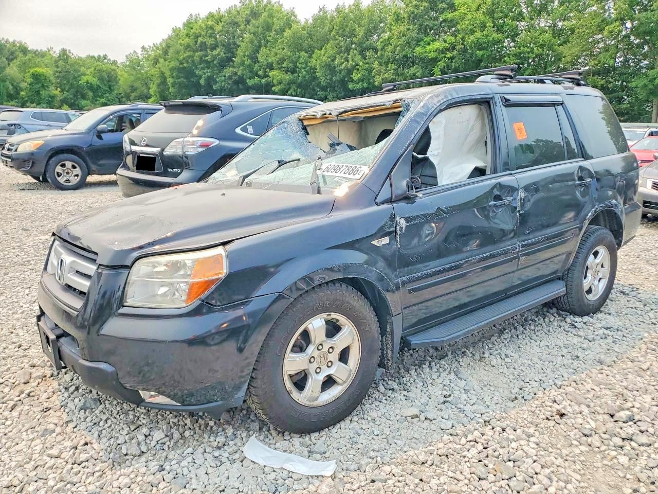 2008 Honda Pilot Exl Black vin: 5FNYF18548B049450