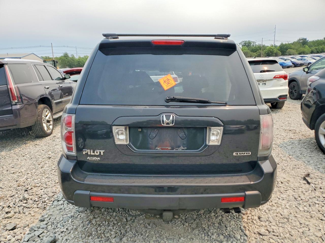 2008 Honda Pilot Exl Black vin: 5FNYF18548B049450