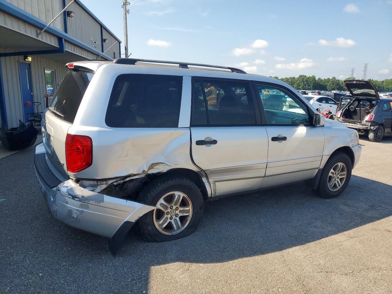 2005 Honda Pilot Exl Silver vin: 5FNYF18555B010068