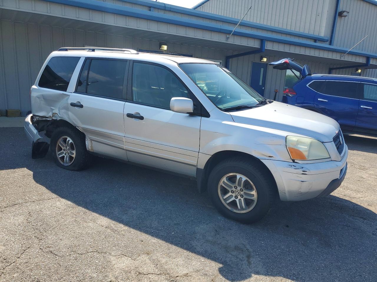 2005 Honda Pilot Exl Silver vin: 5FNYF18555B010068