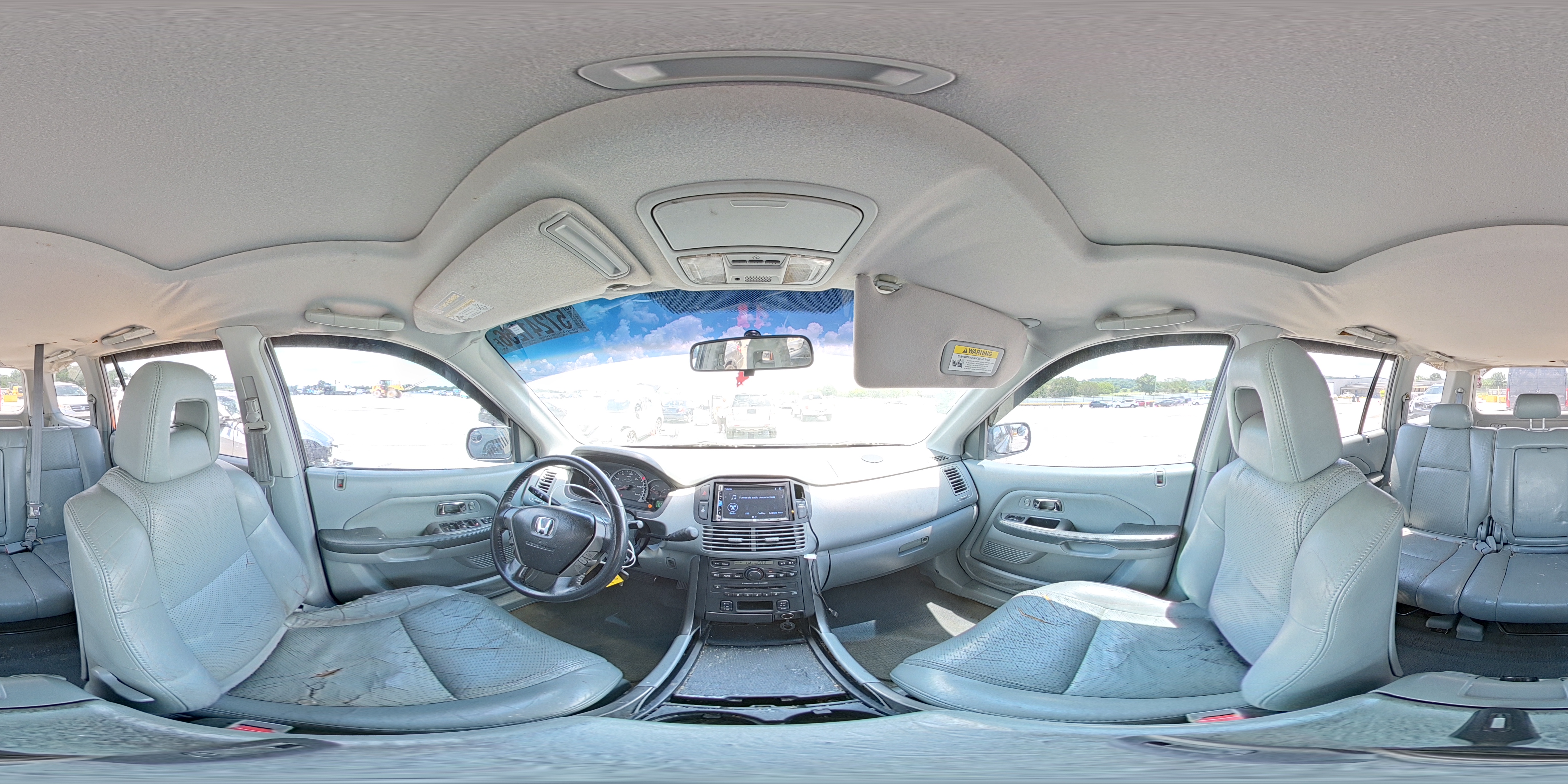 2005 Honda Pilot Exl Blue vin: 5FNYF18555B011205