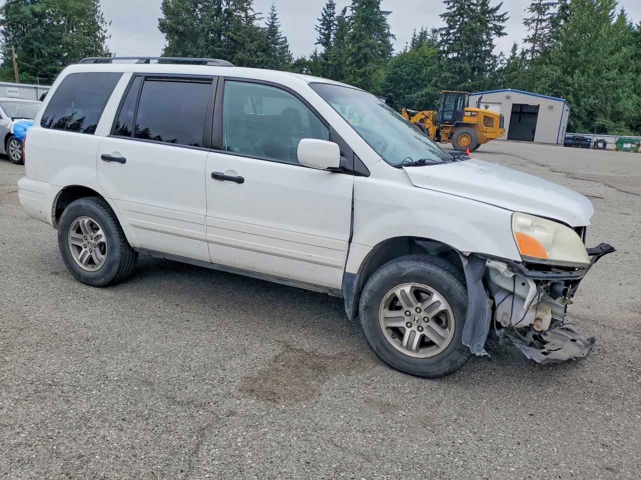 2005 Honda Pilot Exl White vin: 5FNYF18555B034547