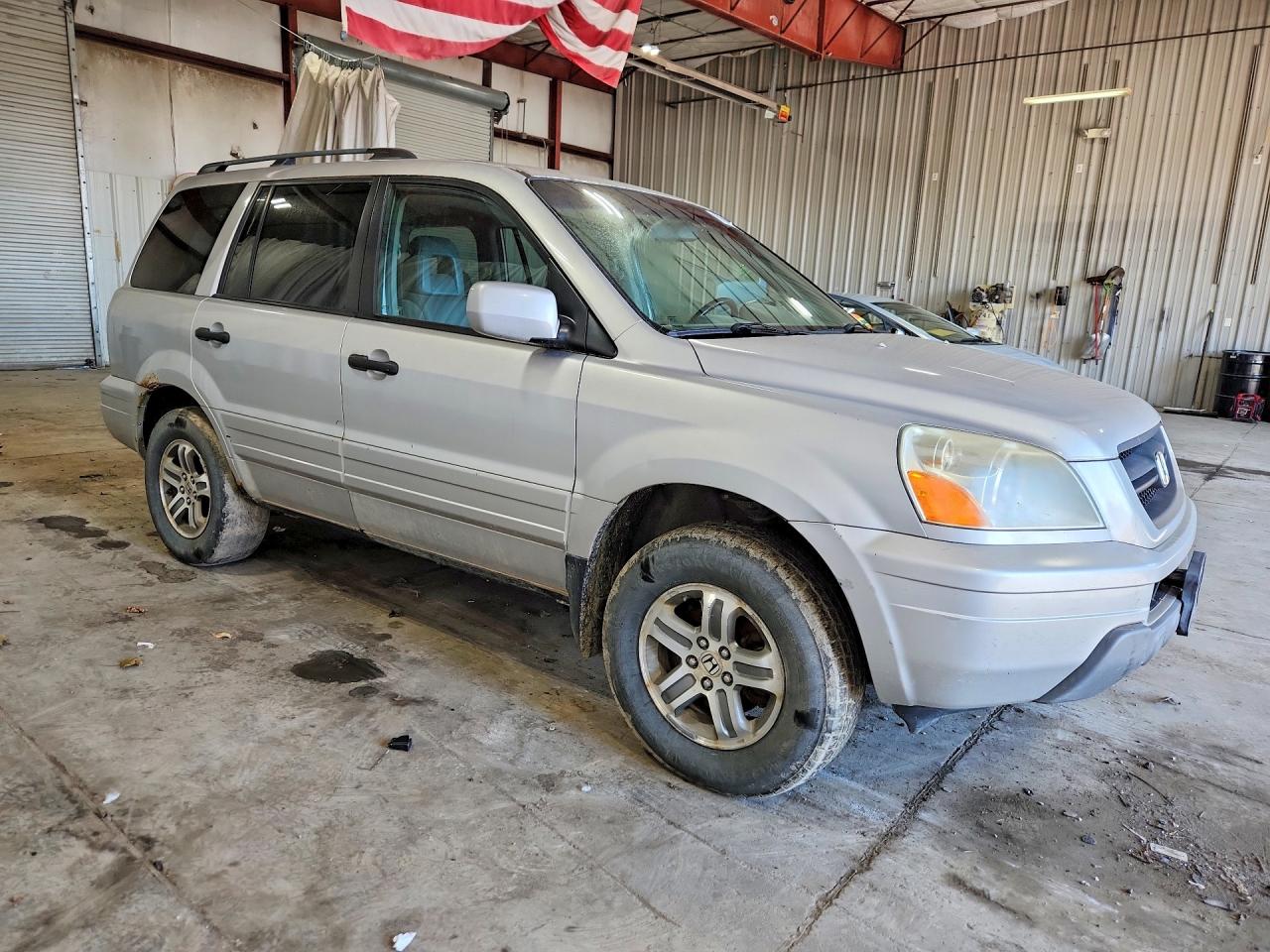 2005 Honda Pilot Exl Серебряный vin: 5FNYF18555B049419