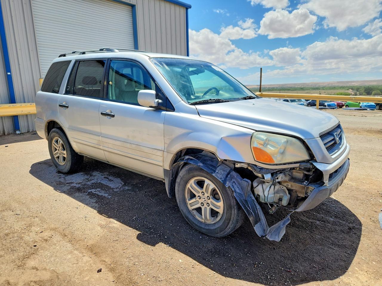 2005 Honda Pilot Exl Silver vin: 5FNYF18555B051431