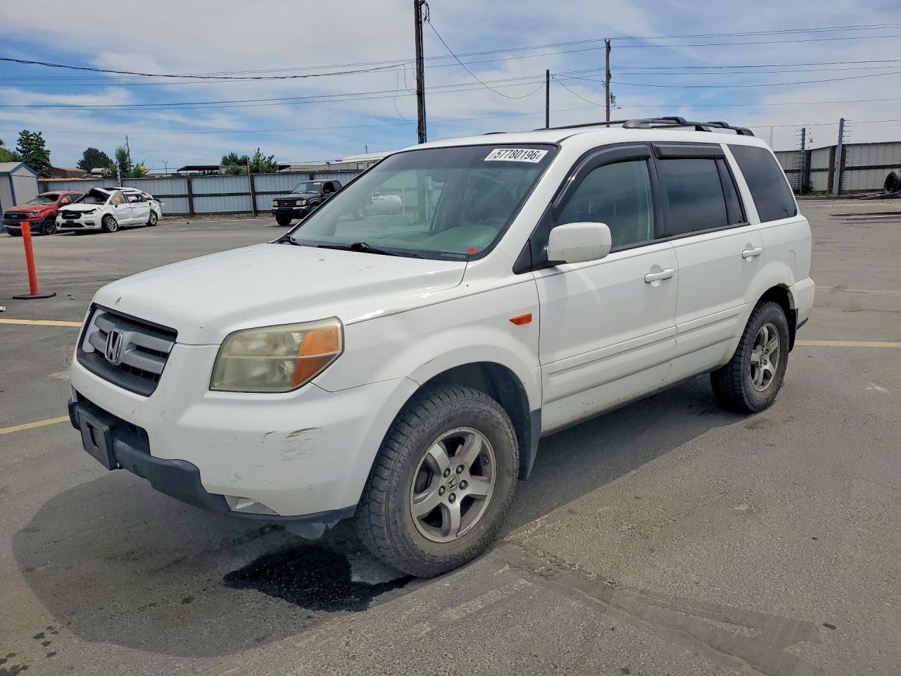 2006 Honda Pilot Ex Белый vin: 5FNYF18556B025882