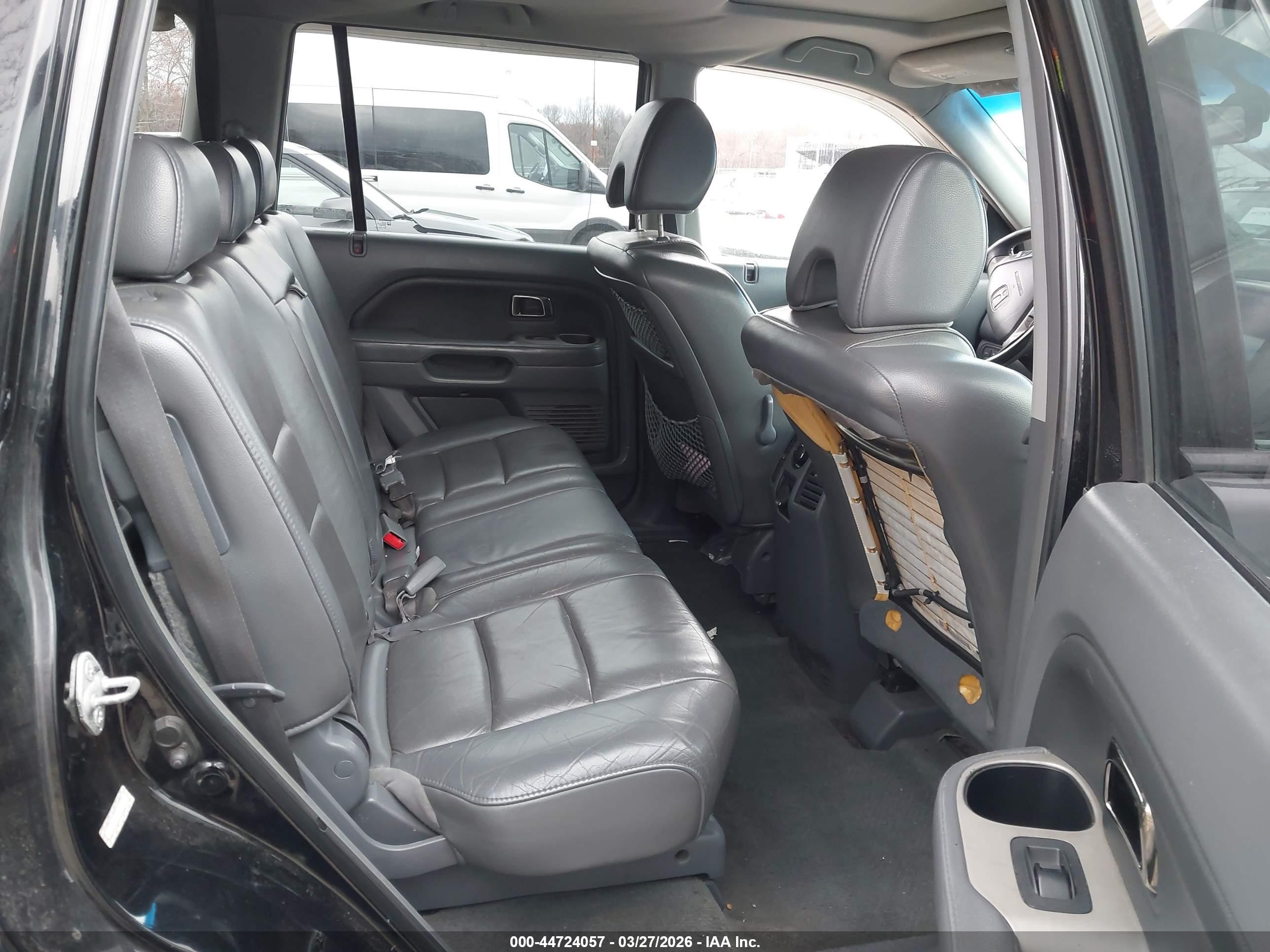 2007 Honda Pilot Ex-l Black vin: 5FNYF18557B003947