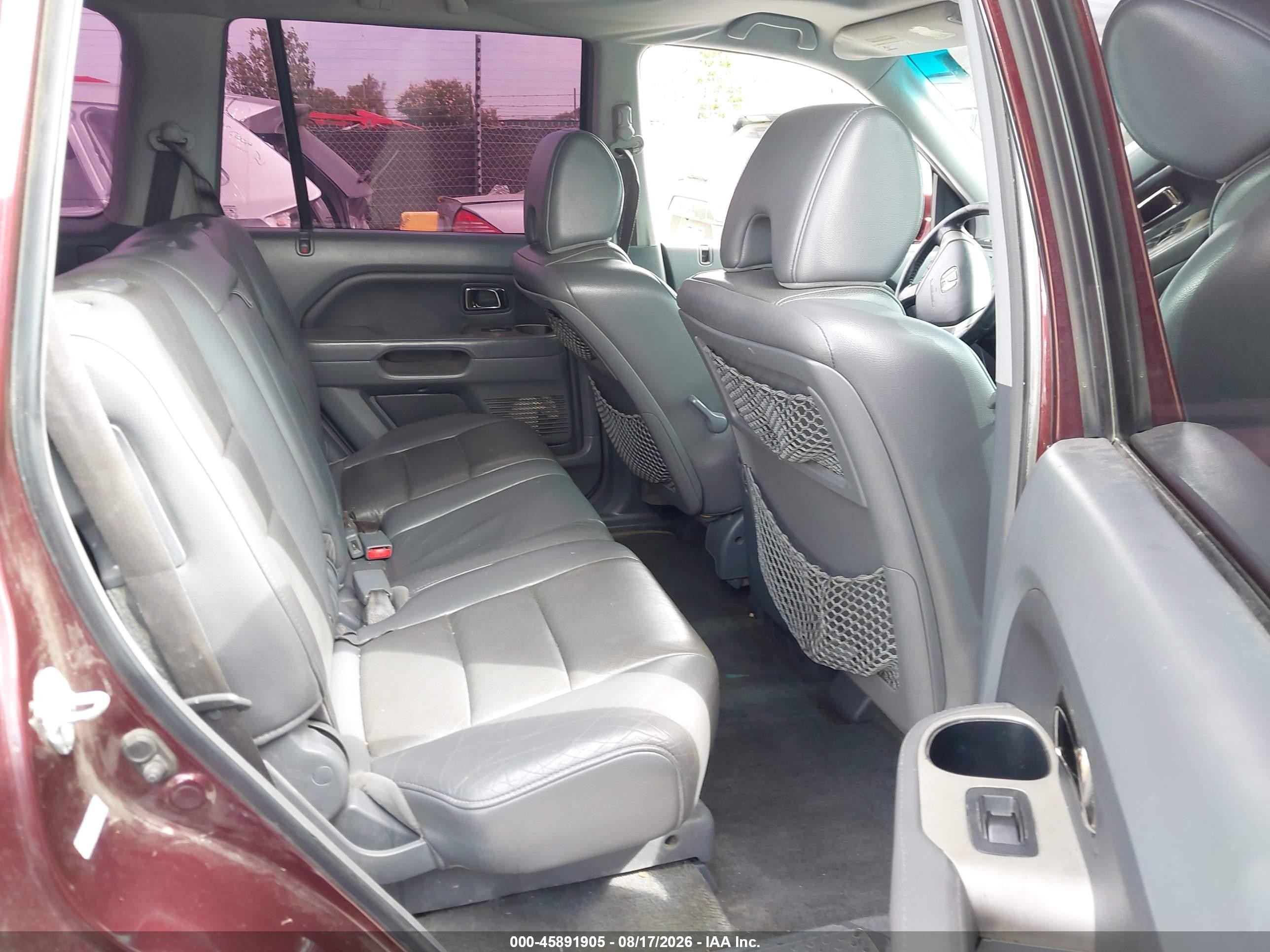 2007 Honda Pilot Ex-l Бордовый vin: 5FNYF18557B004418