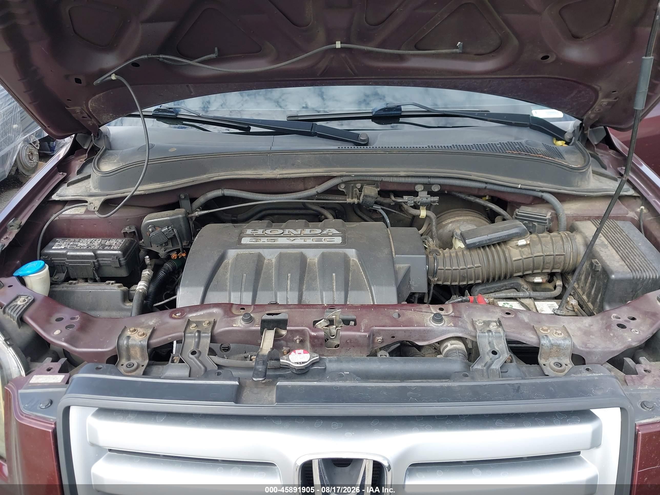 2007 Honda Pilot Ex-l Бордовый vin: 5FNYF18557B004418